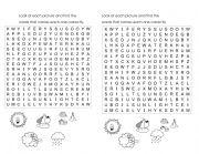 Animals Needs word search
