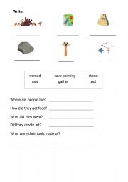 English Worksheet: The Palaeolithic