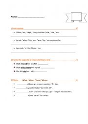 6th / 7th form test