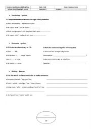 English Worksheet: QUIZ 1 UNIT 1 