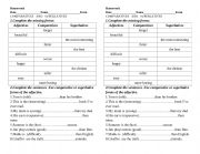 English Worksheet: COMPARATIVES   AND   SUPERLATIVES