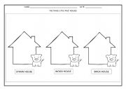 English Worksheet: Three Little Pigs