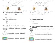 English Worksheet: Science review first grade
