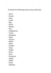 English Worksheet: Verbs 