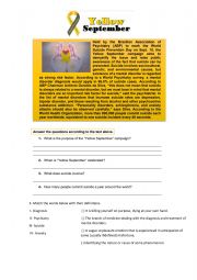 English worksheet: Yellow September