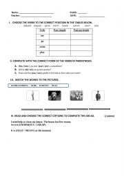 English Worksheet: English Activity 1