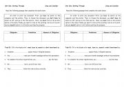 English worksheet: Obligation