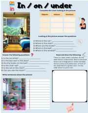 Prepositions of place