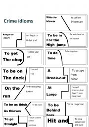 English Worksheet: crime 