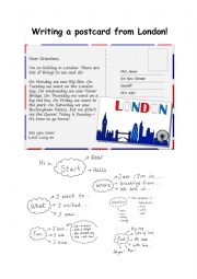 Write a postcard from London