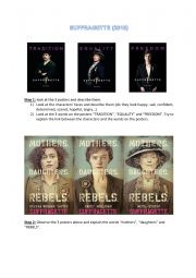 English Worksheet: SUFFRAGETTE TRAILER WORKSHEET