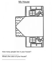 English Worksheet: My Huse