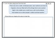 English Worksheet: The Tin Forest Launch Lesson