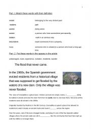 English Worksheet: Granadilla - Spannish ghost town