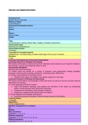 English Worksheet: Adrian Mole reading comprehension