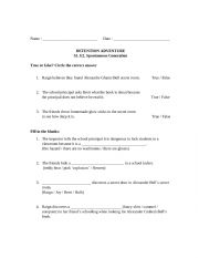 English Worksheet: Detention Adventure S1 E2 questions 