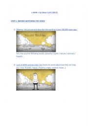 English Worksheet: MAN by Steve Cutts (2012) STEP 1