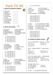 Verb TO BE - Multiple choice exercises