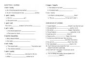 English Worksheet: adjectives and adverbs