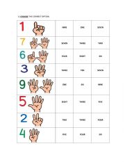 English Worksheet: Numbers