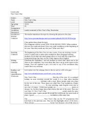 English Worksheet: New Years Day
