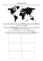 English Worksheet: Role play (discussion) - colonisators x indigenous people PART 2