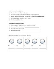 English Worksheet: pLACEMENT TEST