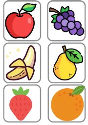 English Worksheet: Frui salad game 