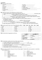 English Worksheet: Human rights Vocabulary