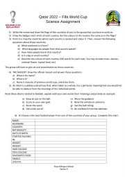 English Worksheet: Qatar 2022 Assignment