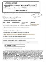 1st form mid term test 1