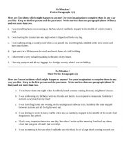 English Worksheet: Writing Perfect Paragraphs!