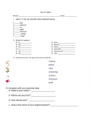 English Worksheet: quiz clothes