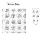 Simple Past Word Search