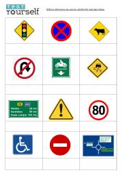 English Worksheet: ROAD SIGNS