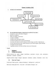 English Worksheet: HUMOUR Vocabulary