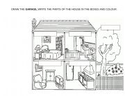 English Worksheet: Parts of the house