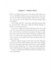 English Worksheet: Christmas Carol 