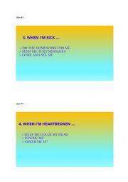 English Worksheet: Friendship Expectations Quiz Slides 3&4