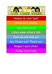 CLASS RULES - Ready to print