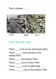 English Worksheet: There was/There were