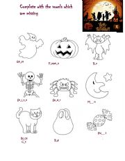 English Worksheet: Happy Halloween Vocabulary