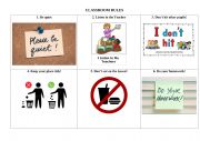 English Worksheet: Classroom rules