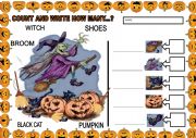 Halloween write and count