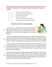 History of the microscope 