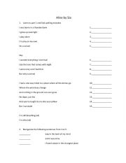 English Worksheet: Alive by Sia