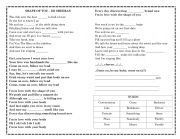 English Worksheet: song --- shape of you