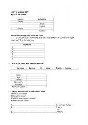 English Worksheet: Personal Information