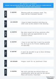 English Worksheet: FUTURE CONTINUOUS