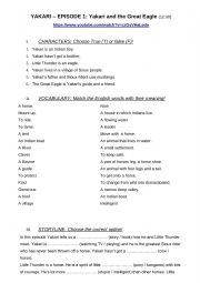 English Worksheet: Yakari and Indians